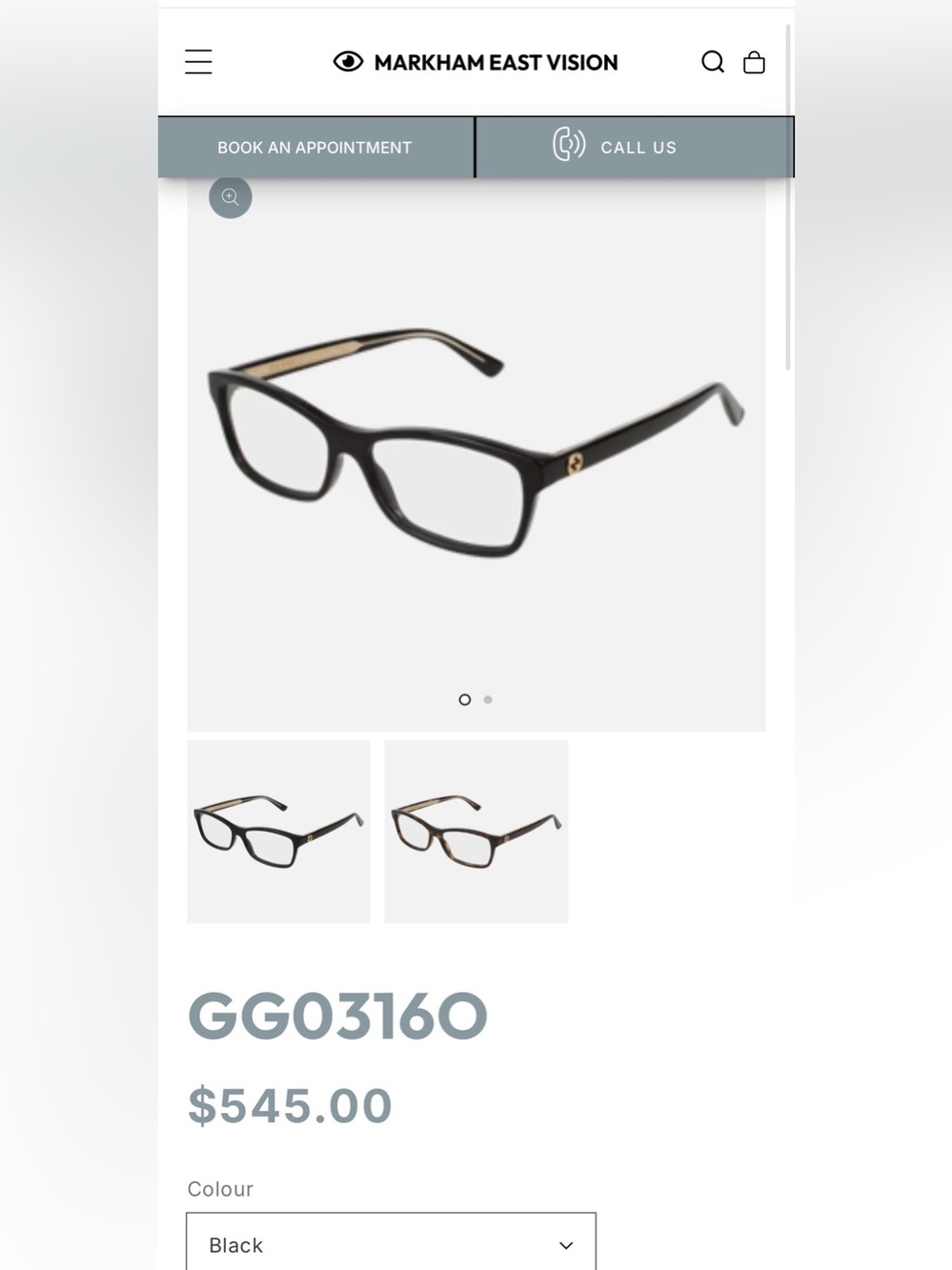 Gucci GG 03160 Glasses - Picture 9 of 12
